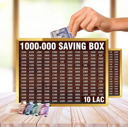 Wooden Umrah Saving Box – Premium 210,000 Goal Money Box