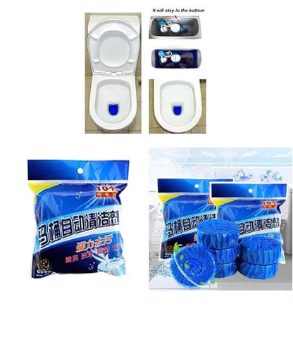 Automatic Toilet Bowl Cleaner Tablets – Long-Lasting Deodorant & Stain Remover Flush Block