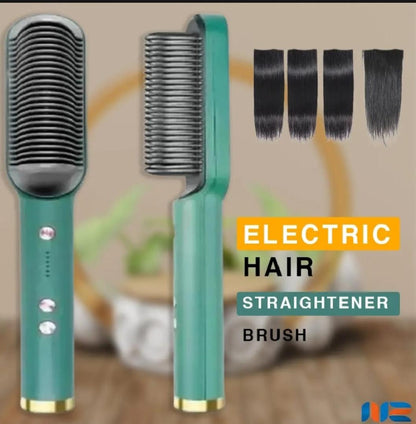 Professional Anti-Scald Electric Hair Straightener Brush