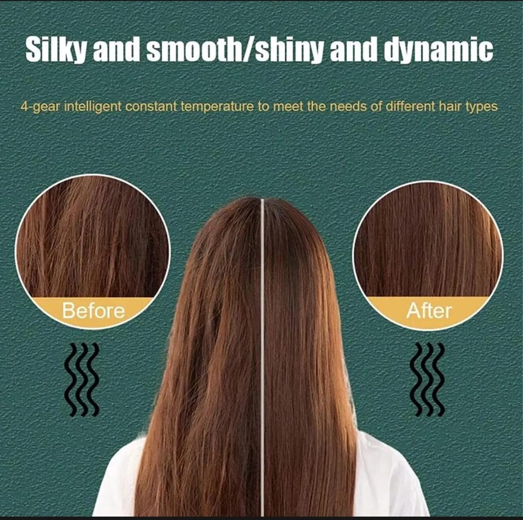 Professional Anti-Scald Electric Hair Straightener Brush