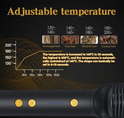 Professional Anti-Scald Electric Hair Straightener Brush