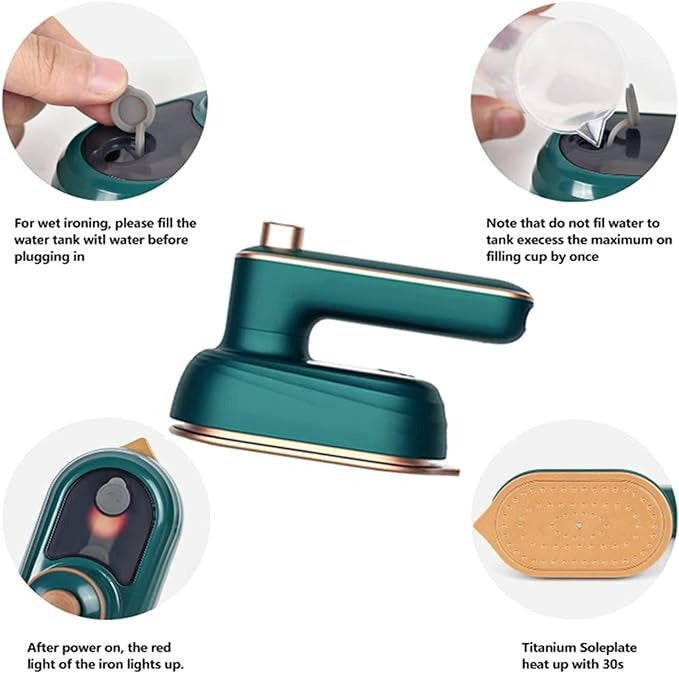 Steam Iron Powerful Performance Smooth Glide Durable Build Easy Operation Reliable Daily Use ~ Non Rotatable