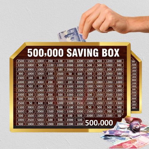 Wooden Umrah Saving Box – Premium 210,000 Goal Money Box