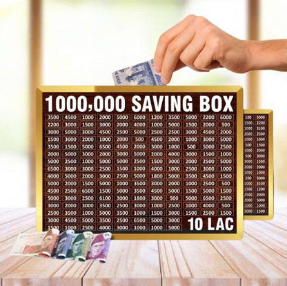 Wooden Umrah Saving Box – Premium 210,000 Goal Money Box