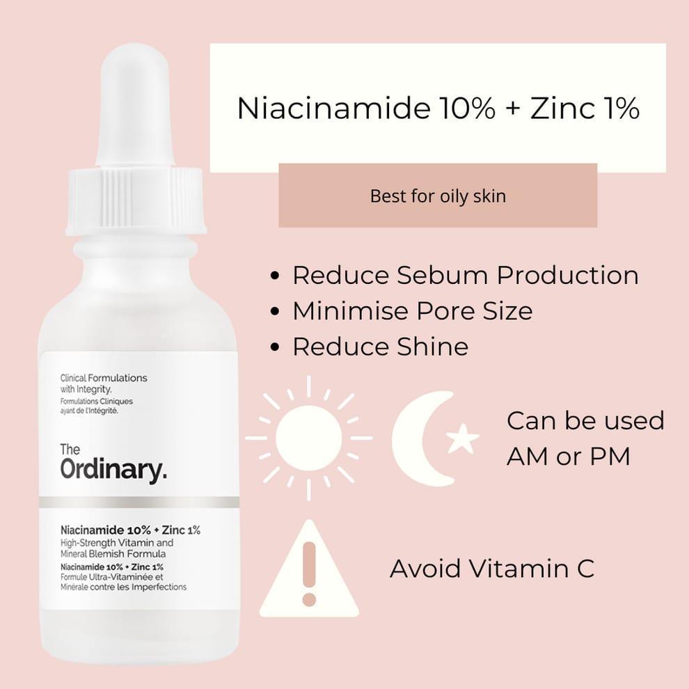 The Ordinary Niacinamide 10% + Zinc 1% – 30ml