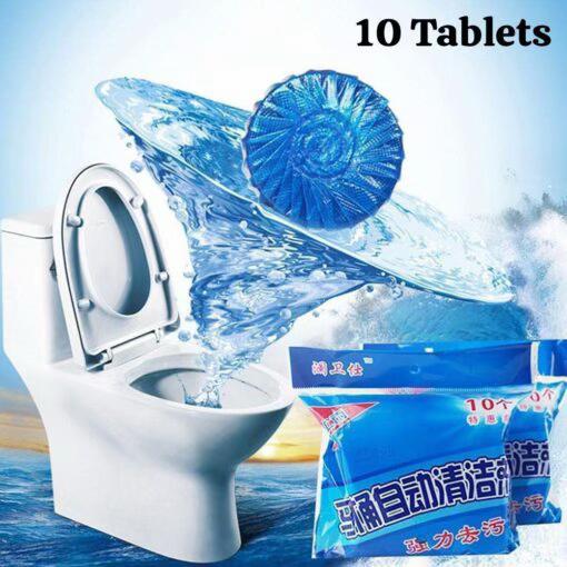 Automatic Toilet Bowl Cleaner Tablets – Long-Lasting Deodorant & Stain Remover Flush Block